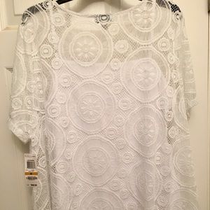 NWT Charter Club Lace Top With Cami